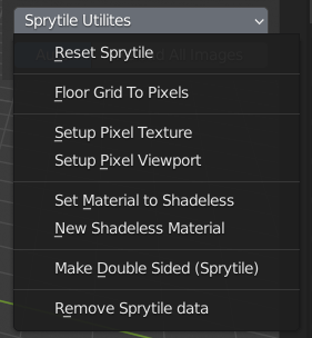 Sprytile Utilities Menu