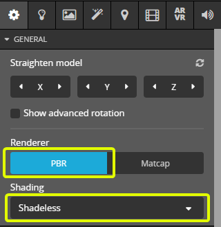 Sketchfab Settings